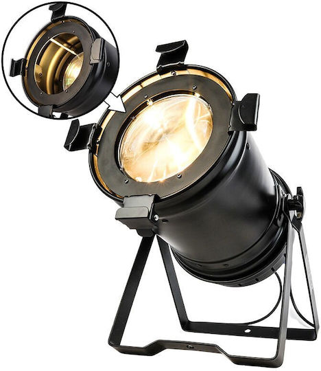 Evolights ПАР 64 200W LED Зум Авто V2 Сценичен Спот Театрално Осветление Топло Бяло