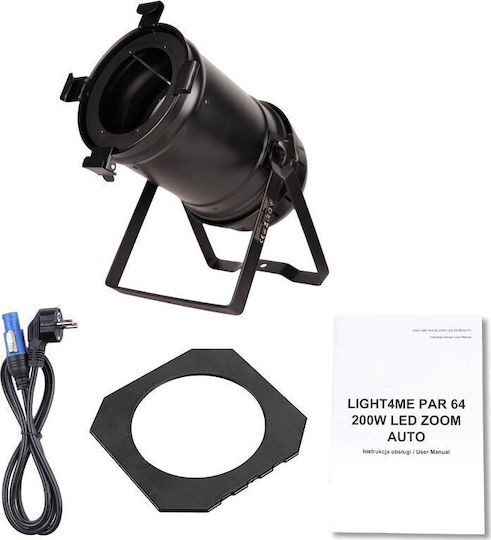 Light4me Par 64 200w Led Zoom Auto Stage Projector Theatrical Lighting Warm White