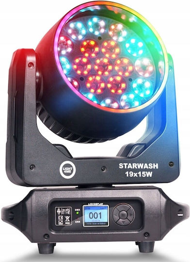 Light4me Starwash 19x15w Rgbw Moving Head Wash Floodlight