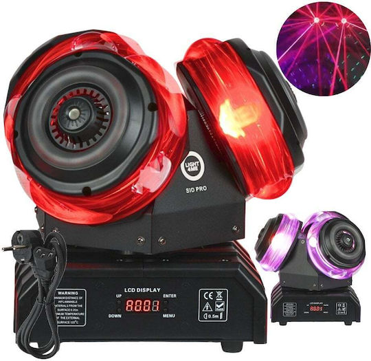 Light4me Sid Pro Movable Multi-effect Light 5in1 Stage Lighting Led Dmx Beam Ring Laser R G B 12x10w Rgbw