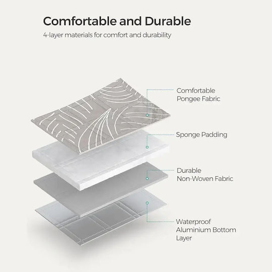 Pătură Picnic Songmics 300x200 Cm Gri