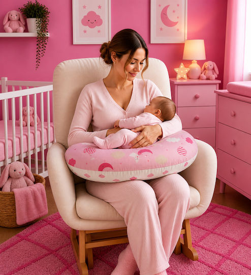 Kamtex Baby Stillkissen Rosa 50cm