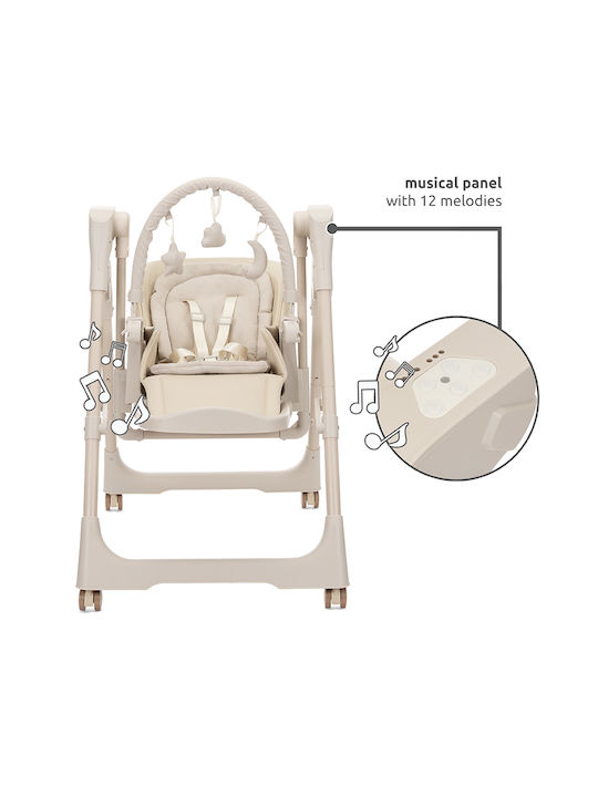 Lorelli Nomino Foldable Baby Highchair 2 in 1 Beige