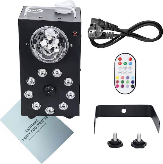 Light4me Party Fog 700w V2 Fog Machine Disco Circle RGB LED