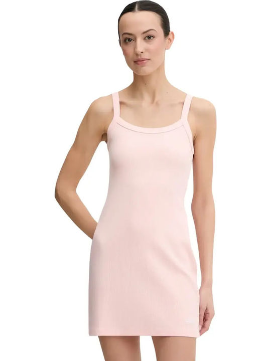 Summer Mini Slip Dress Pink V6GK11K3181 G67B