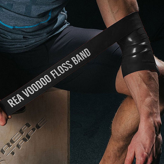 Rea Tape Еластична лента за фитнес Черен 2.08м