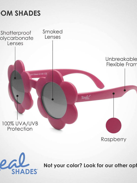 Real Shades Bloom Άθραυστα Παιδικά Γυαλιά Ηλίου Ροζ για 2-4 Ετών