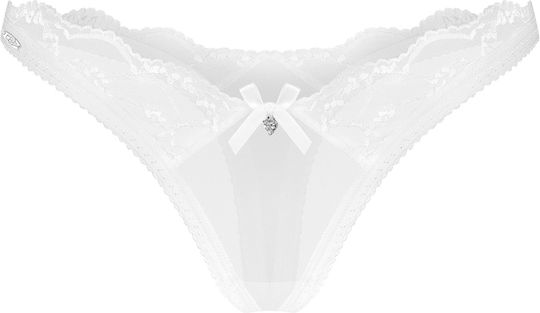 Λευκό Στρινγκ Δαντέλα Obsessive Weddya Thong Ean 5901688269879