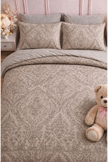 SteweHome Σετ Διπλή 200x220cm Μπεζ SteweHome Σετ Διπλή 200x220cm Μπεζ