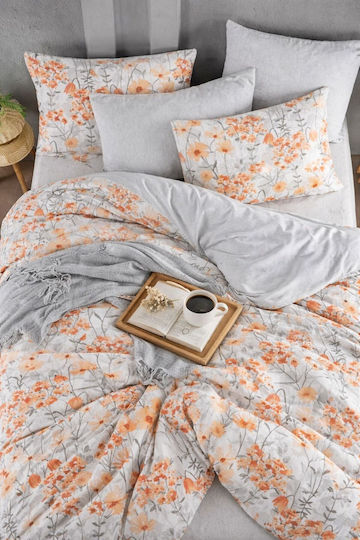 SteweHome Super-Queen Bettbezug 220x200cm Blumen