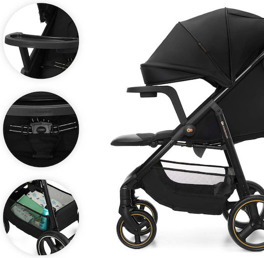 Kinderkraft Trig 3 Καρότσι Μωρού Kατάλληλο για Nεογέννητο Onyx Black