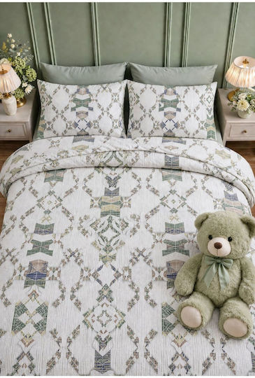 SteweHome Double Set 200x220cm Green Duvet Covers