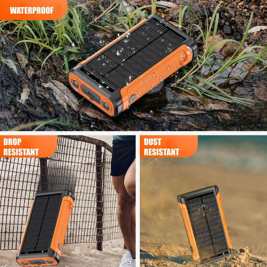 Linomag Power Bank Solar 10000mAh 22.5W Negru