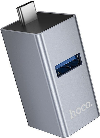 Hoco USB-Hub mit 3 Anschlüssen USB 3.0 mit USB-C Verbindung Grau