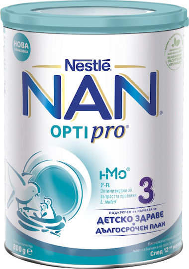 Nestle Lapte praf Nan Optipro 3 pentru 12m++ Luni 800gr