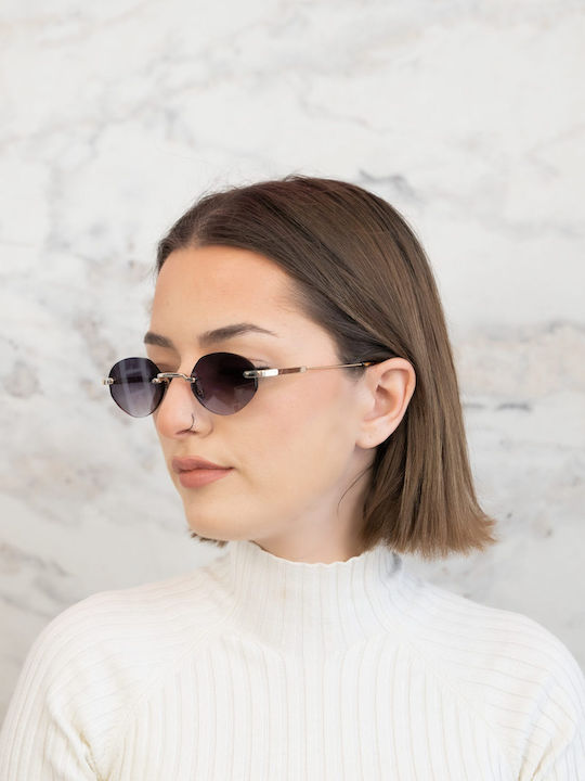 Tailor Made Unisex Sonnenbrillen mit Goldfarbenem Rahmen und Lila Gläsern TM15343-C2