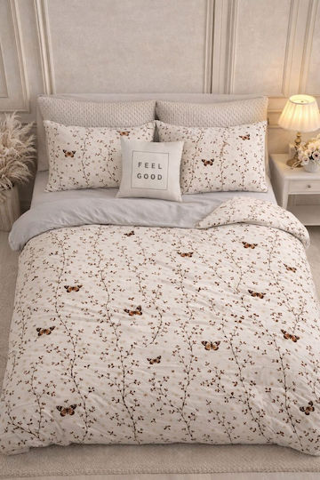 SteweHome Σετ Διπλή 200x220cm Καφέ SteweHome Σετ Διπλή 200x220cm Καφέ