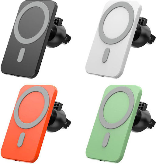Magnetic Wireless Car Charger 15w iPhone 13 14 White
