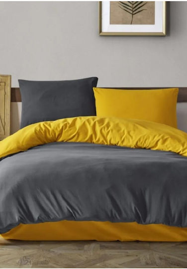 SteweHome Διπλή 200x200cm Κίτρινο