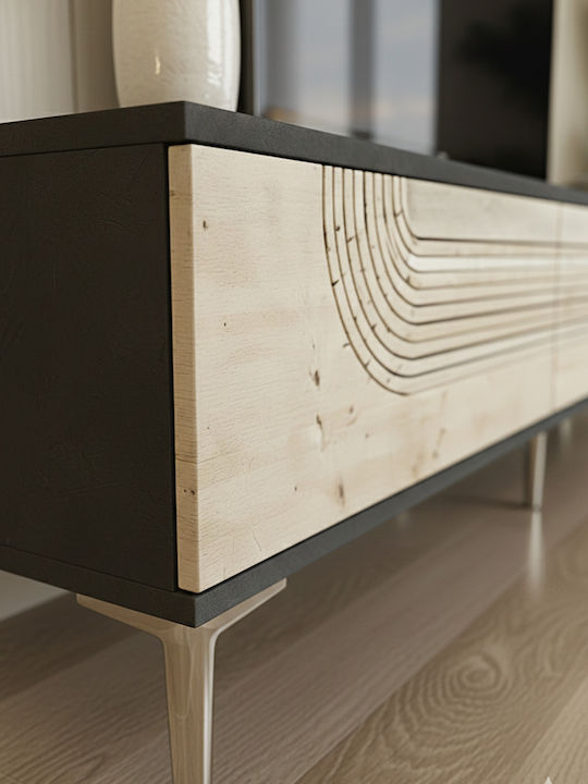 Έπιπλο Τηλεόρασης Χρυσό Μ180xΠ30xΥ41cm