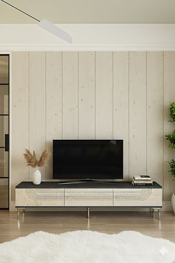 Gold TV Stand L180xD30xH41cm