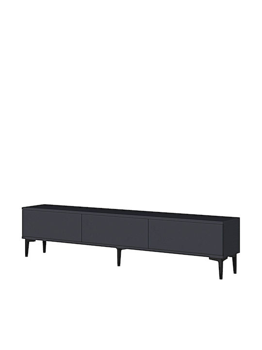 Black TV Stand L180xD30xH41cm