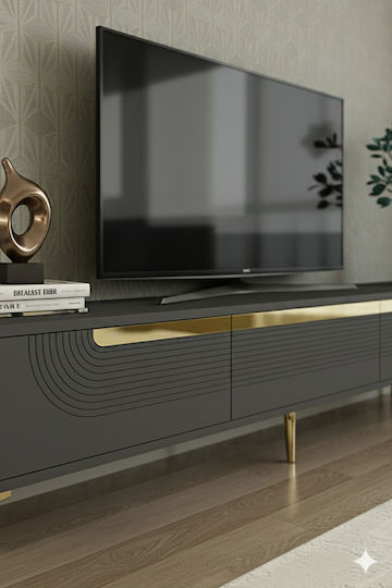 SteweHome TV Stand Modern Style M180xP30xH41cm