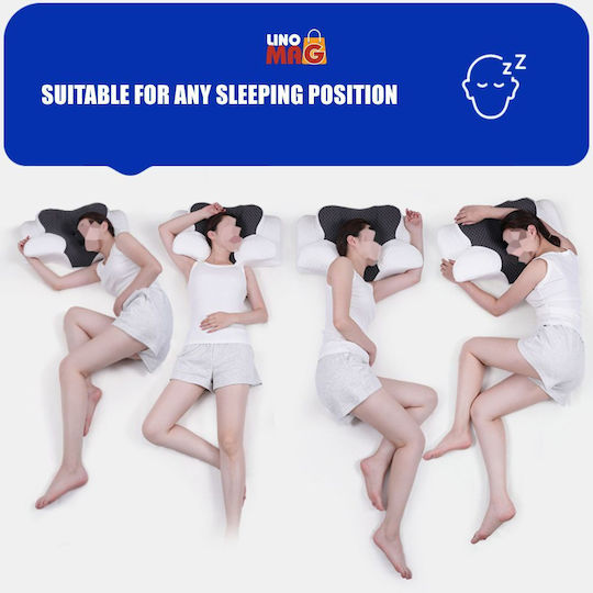 Linomag Ортопедична възглавница с Memory Foam 62x41x8см в Бял цвят