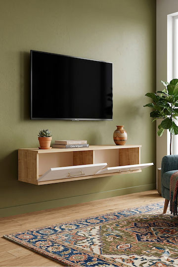 Έπιπλο TV Επιτοίχιο Χρυσό 120x30x26εκ. Έπιπλο TV Επιτοίχιο Χρυσό 120x30x26εκ.