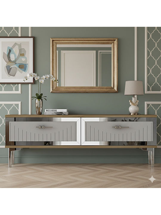 Gold TV Stand L120xD30xH41cm