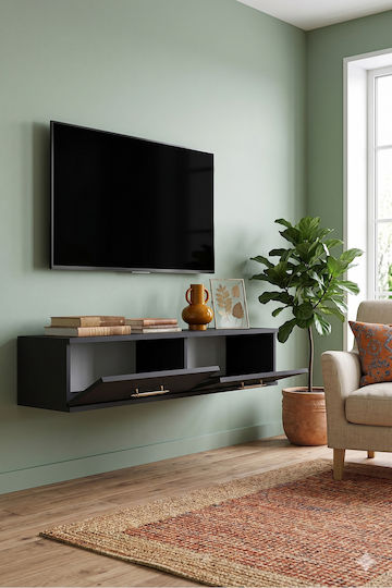Έπιπλο TV Επιτοίχιο Χρυσό 120x30x26εκ. Έπιπλο TV Επιτοίχιο Χρυσό 120x30x26εκ.