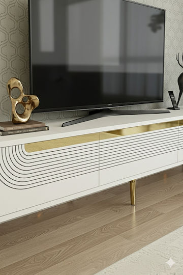 TV-Ständer Gold M180x12.8Tiefe30xHöhe41cm