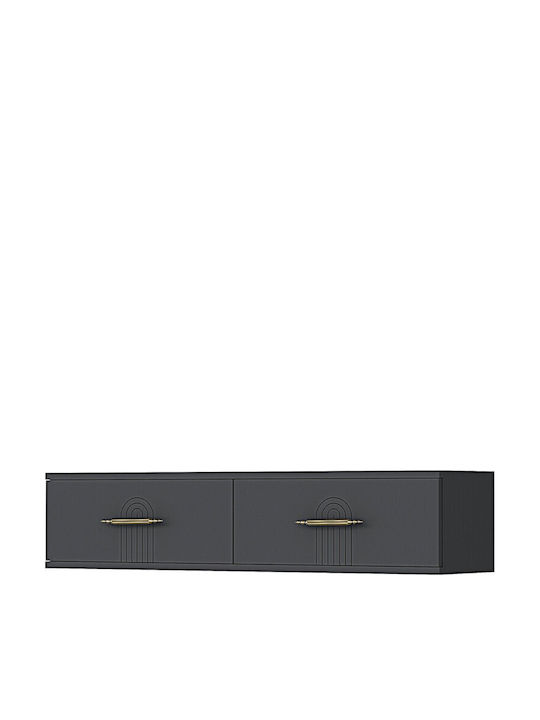 Έπιπλο Τηλεόρασης Χρυσό Μ120xΠ30xΥ26cm
