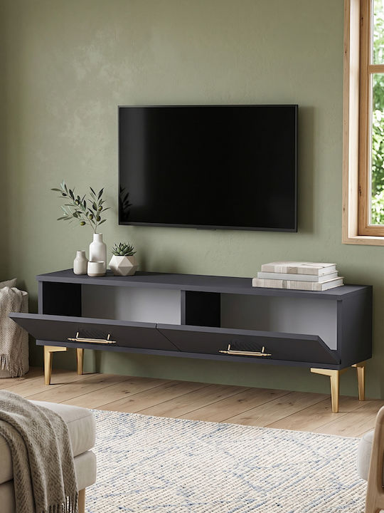 Gold TV Stand L120xD30xH41cm