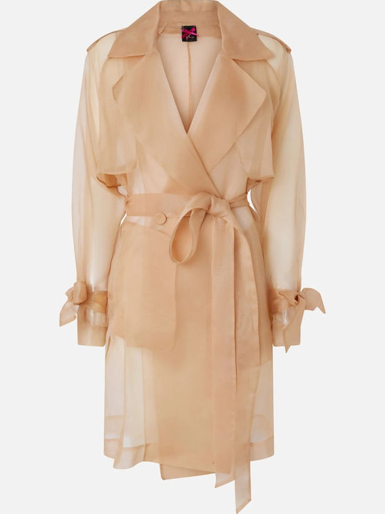 Women's Beige Gabardine
