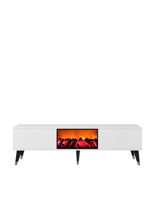 Blue TV Stand L150xD30xH46cm