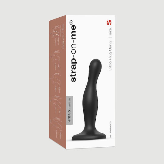 Strap On Me Dildo Ρεαλιστικό Dildo με Βεντούζα Μαύρο