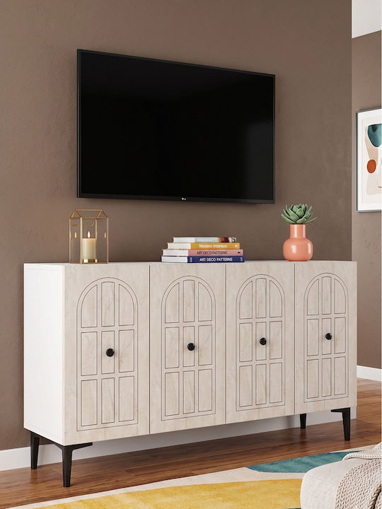 Brown TV Stand L120xD32xH75cm
