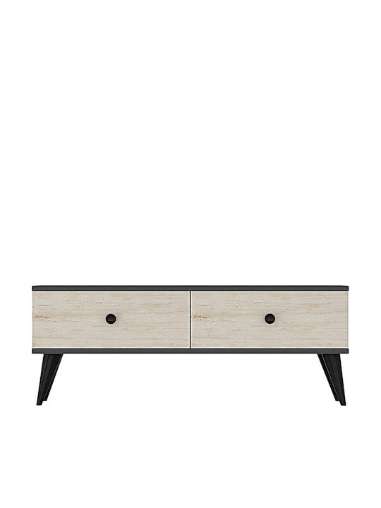 Έπιπλο Τηλεόρασης Μαύρο Μ120xΠ30xΥ41cm