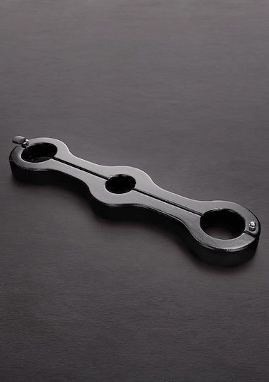 Triune Genitals To Arms Pillory Accesoriu BDSM în Culoare Gri