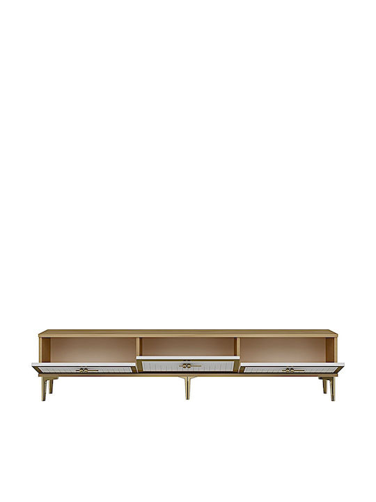 Έπιπλο Τηλεόρασης Χρυσό Μ180xΠ30xΥ41cm
