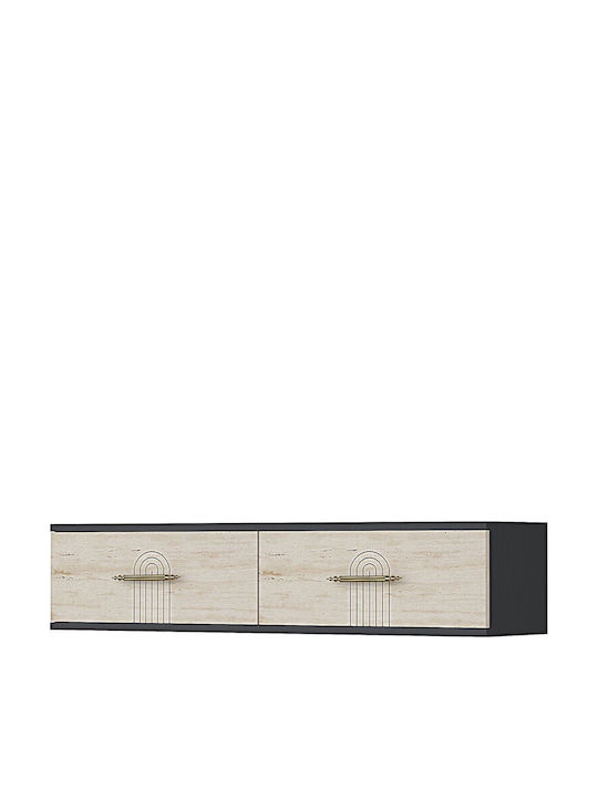 Gold TV Stand L120xD30xH26cm