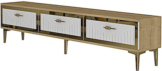Έπιπλο Τηλεόρασης Χρυσό Μ180xΠ30xΥ41cm