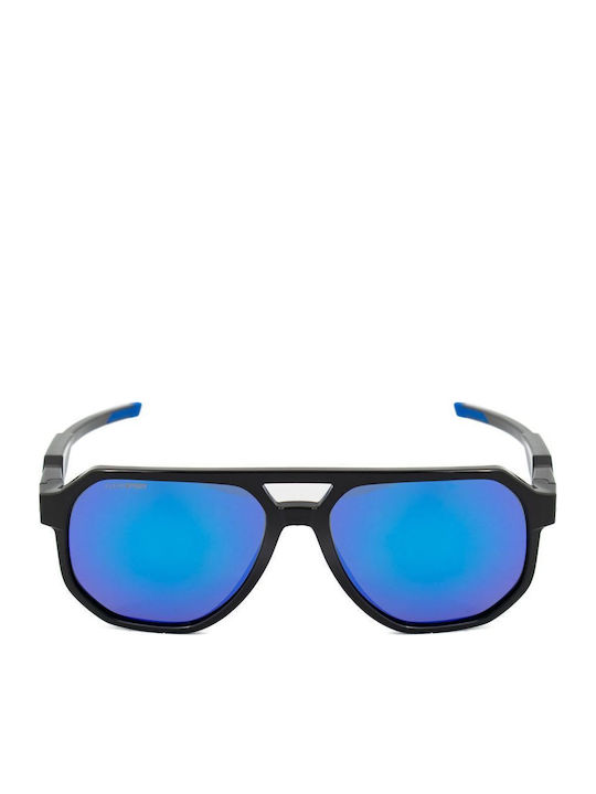 Philipp Plein Herren Sonnenbrille mit Schwarzem Rahmen SSP014-61Z42P