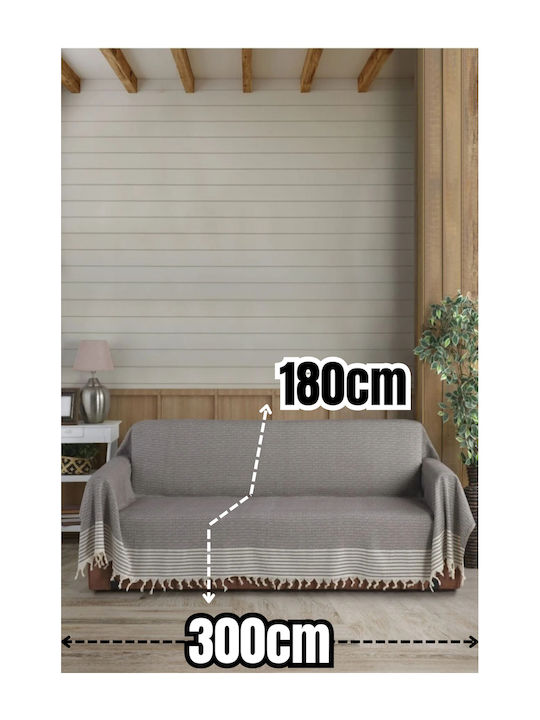 SteweHome Three-Seater Sofa Throw 180x300cm Bouldan