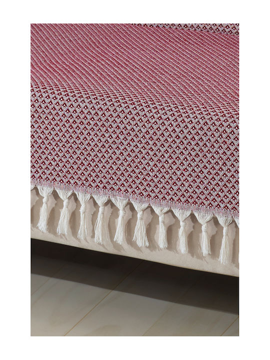 SteweHome Ριχτάρι Τριθέσιου Καναπέ 180x300εκ. Μπορντό