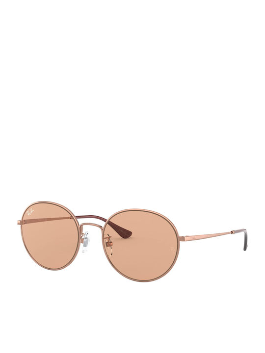 Ray Ban x Team Wang Sunglasses with Rose Gold Plastic Frame and Brown Lens RB3612 903593