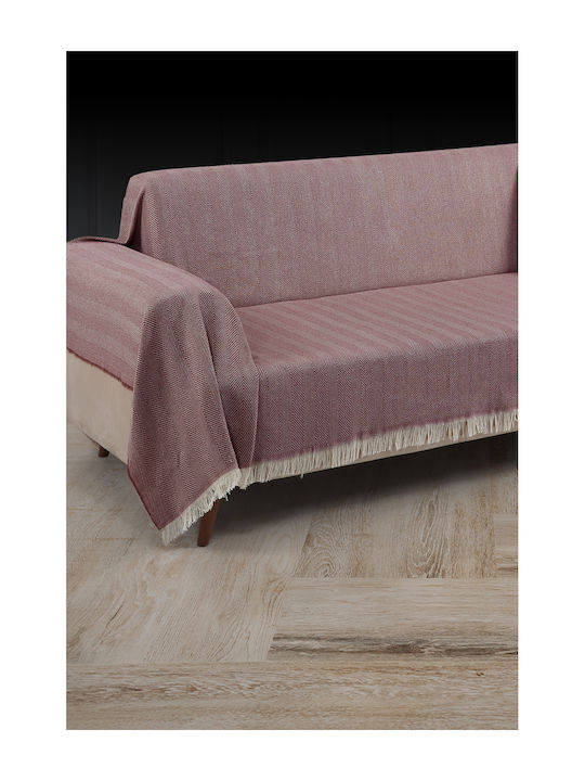 SteweHome Ριχτάρι Τριθέσιου Καναπέ 180x300εκ. Μπορντό