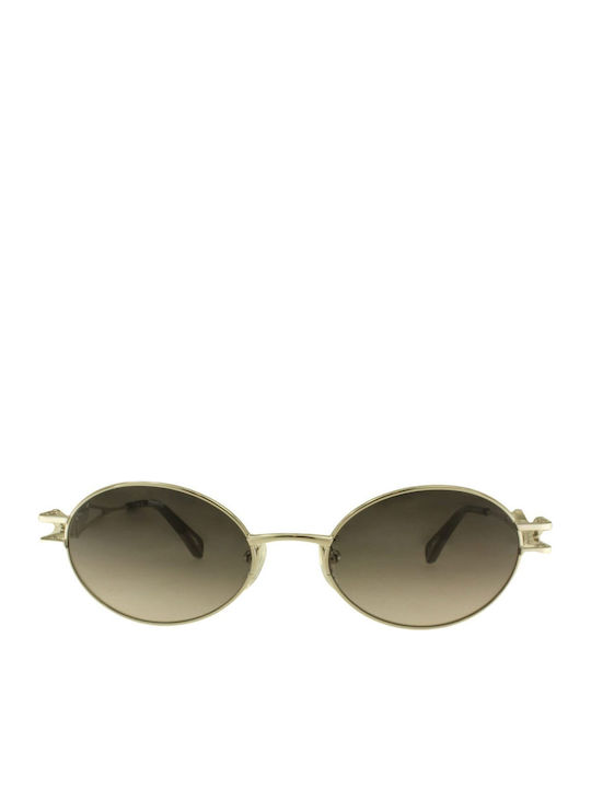 Zadig & Voltaire Women Sunglasses with Silver Frame and Gray Lens