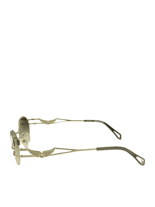 Zadig & Voltaire Women Sunglasses with Silver Frame and Gray Lens
